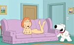 ass breasts brian_griffin erect_nipples family_guy lois_griffin nude thighs