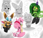  2013 amy_rose anthro ass bat bent_over big_breasts breasts butt cleavage deadly_six echidna female furry green_eyes hair hedgehog julie-su looking_back monochrome multiple_tails panties pink_hair rouge_the_bat sega smile sonic_(series) sonic_lost_world sssonic2 tail topless underboob underwear undressing zeena zeena_(sonic_lost_world) zeti 