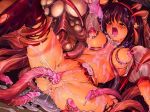 1girl asamiya_athena blush breast breasts bukkake cum cum_in_pussy cum_inside double_penetration duplicate hairband jpeg_artifacts king_of_fighters mermaid_(artist) monster pussy rape sex snk solo spread_legs tears tentacle tentacles the_king_of_fighters thighhighs torn_clothes uncensored