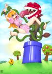 1girl breast hentai nintendo piranha_plant princess_peach rape sex super_mario_bros. tentacle