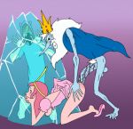 adventure_time anal animated finn_the_human gif ice_king mnogobatko princess_bubblegum