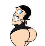  ass big_ass black_dress butlova color dress dress_lift dustindemon funny huge_ass looking_back looking_down ms._keane no_panties powerpuff_girls short_hair solo teacher wide_hips 