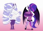 2_girls annon gigantic_ass gigantic_breasts hourglass_figure mother_&_daughter my_little_pony purple_hair twilight_sparkle twilight_velvet white_hair