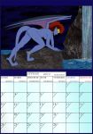 anklet breasts calendar demona digitigrade fab3716 february_(month) female gargoyles night nude pussy solo waterfall wings