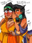 2girls black_hair chicha disney earrings emperor_kuzco genderswap genderswap_(mtf) seanmalikdesigns sexy_body the_emperor's_new_groove