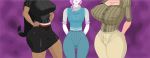 animated big_breasts big_penis breasts clothes dongidew english_text futanari gif intersex magic multiple_penises penis petite small_breasts small_penis star testicles text voluptuous