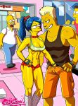 kwik-e-mart marge_simpson tagme tekuho_(artist) the_simpsons yellow_skin