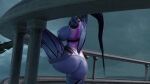 1girl animated arhoangel overwatch partially_clothed purple_skin tagme video webm widowmaker