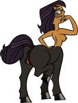  breasts cartoon_network centaur centauress dark-skinned_female ellissummer ellody_(the_ridonculous_race) pussy sideboob the_ridonculous_race total_drama_island transformation 