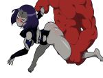 ahegao blush dat_ass dc_comics doggy_position grabbing interspecies meteorreb0rn questionable_consent rachel_roth raven_(dc) sex teen_titans