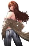  1girl ass bandai_namco brazilian horseman katarina_alves long_hair namco namco_bandai pants striped_pants tekken tekken_7 thong topless twitter 