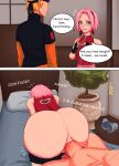 cheating cheating_husband cheating_wife comic dat_ass instant_loss_2koma lustysun mature_female milf naruto naruto_uzumaki sakura_haruno tagme