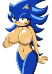 abstract_background big_breasts bluespin breasts crossgender female furry genderswap green_eyes hedgehog huge_breasts nipples plain_background poke sega simple_background solo sonic sonic_(series) sonic_the_hedgehog sonic_the_hedgehog_(series) sonica_the_hedgehog unimpressed white_background xxbluespinxx