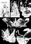  absurd_res black_and_white black_hair blood_bond buried cloud colored_skin comic comic_page dark-skinned_male dark_skin dark_sky explosion god greek_mythology high_res italy lightning lightning_bolt_symbol manga manga_page monochrome muscular muscular_male olympus storm thunder titan_greek_mythology typhon typhon_titan white_hair zeus 