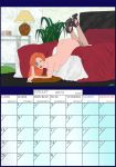 2014 ass breasts butt calendar canine disney fab3716 female fox fox_xanatos gargoyles high_heel july nude solo