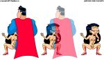  cartoon_network clark_kent crysx_arts dc_comics diana_prince fellatio nipples nude superman teen_titans_go wonder_woman 