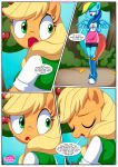 applejack from behind closed barn doors (comic) by bbmbbf