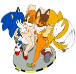 anthro ass big_breasts breasts canine erection female fox fur furry hair hedgehog hetero interspecies kissing male marine_the_raccoon marthedog miles_"tails"_prower nipples nude open_mouth penis plain_background pussy sega sex sonic_(series) sonic_the_hedgehog testicles tongue tongue_out vanilla_the_rabbit video_games white_background