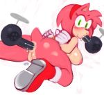 amy_rose anal anus ass blush breasts butt fellatio female furry green_eyes hedgehog noill oral oral_sex pink_nipples pussy sega sex sonic_(series)