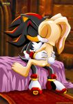 bbmbbf closed_eyes cream_the_rabbit holding_waist kissing mobius_unleashed palcomix sega shadow_the_hedgehog sonic_the_hedgehog_(series)