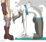  bent_over fellatio iron-dullahan link nipples the_legend_of_zelda white_skin wii_fit wii_fit_trainer 