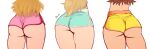 3_girls ass ass_focus bawdy bawdyart big_ass big_butt blonde_hair blue_shorts booty booty_shorts brown_hair bubble_ass bubble_butt dat_ass delicious_cake fuckable hottie huge_ass huge_butt insanely_hot juicy_ass large_ass large_butt lower_body mario_(series) nintendo perfect_ass pink_shorts presenting presenting_ass presenting_hindquarters princess princess_daisy princess_peach princess_rosalina rosalina royalty sexy sexy_ass sexy_body short_shorts shorts smelly_ass sniffable_ass soft_ass super_mario_bros. thick_ass thick_thighs thighs triple_ass_focus white_background yellow_shorts