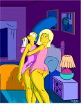 2013 2_girls becky_(the_simpsons) bottomless chloroform female_only gkg imminent_rape marge_simpson rape sleep the_simpsons yellow_skin yuri