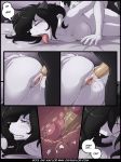 anal anus ass black_hair blue_eyes comic fellatio fisk_black_(jay_naylor) furry hair jay_naylor kneeling oral penis pussy pussy_juice the_honeypot_(jay_naylor_comic) veronika_rogova_(jay_naylor)