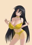 akame_(akame_ga_kill!) akame_ga_kill! alluring black_hair chrrleee long_hair nightgown panties posing red_eyes see-through