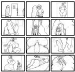  ami_dixie anal_vore cocoa comic dildo female hair heart human internal monochrome nitrotitan not_furry overweight penis plain_background sex_toy towel uncut vorarephilia vore 