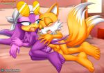 anal bandanna bbmbbf hetero male/female miles_"tails"_prower moan mobius_unleashed palcomix pietro's_secret_club purple_fur sega shades sonic_(series) sonic_the_hedgehog_(series) spoon spooning wave_the_swallow yellow_fur