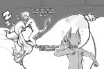 alyss_(nitrotitan) amiuniverse big_breasts breasts closed_eyes demon devil_boy fellatio female giantess hetero horn male modeseven nitrotitan oral oral_sex sex size_difference sleeping somnophilia spade_tail testicles