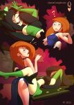 2_girls between_legs blush breasts confusion disney exposed_breasts fear half-dressed half_naked heel_boots high_heels horny horny_female imminent_sex kim_possible kimberly_ann_possible legs nipple_slip nipples queencomplex restrained shego shocked shy trapped young_adult yuri