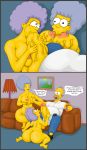 big_ass big_belly big_penis bynshy chubby homer_simpson patty_bouvier selma_bouvier the_simpsons