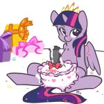  2013 cake cum equine feral food friendship_is_magic fur futanari hair heart horn horse horsecock minibutts my_little_pony penis pony purple_eyes purple_fur purple_hair solo tail twilight_sparkle_(mlp) winged_unicorn wings 