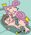 crown eyelashes fellatio open_mouth oral pussylicking reverse_spitroast star tagme teeth the_fairly_oddparents timmy_turner wanda