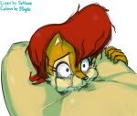 anthro big_penis brown_fur choking cock_worship deepthroat fellatio human_on_anthro large_penis light-skinned_male oral oral_sex orange_hair penis_worship redhead rough_sex sally_acorn saltcore sega short_hair sonic sonic_the_hedgehog_(series) submissive_female tears tears_of_joy tears_of_pleasure worship