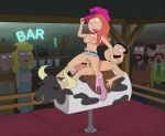 bar boots bouncing_breasts breasts cum cum_in_pussy cum_inside erect_nipples family_guy girl_on_top glenn_quagmire hat huge_penis lois_griffin mechanical_bull panties_around_leg public_sex pussy_lips reverse_cowgirl_position sfan shaved_pussy sound vaginal video webm