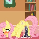 2013 anus blush butt cum cum_on_floor cutie_mark dildo equine female fluttershy fluttershy_(mlp) friendship_is_magic fur hair horse horse_penis_dildo insertion long_hair masturbation my_little_pony open_mouth orgasm penetration pink_hair pony pussy sex_toy solo vaginal vaginal_insertion vaginal_penetration yellow_fur