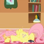 2013 anus ass blush butt cum cum_on_floor cutie_mark dildo equine female fluttershy fluttershy_(mlp) friendship_is_magic fur hair horse horse_penis_dildo insertion long_hair masturbation my_little_pony orgasm penetration pink_hair pony pussy sex_toy solo vaginal vaginal_insertion vaginal_penetration wing_boner wings yellow_fur