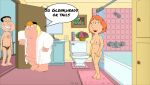 bathroom bathroom_sex blackzacek chris_griffin cmdrzacek family_guy glenn_quagmire imminent_sex imminent_threesome incest lois_griffin mother_&_son pale_breasts