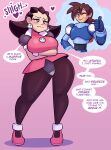  1boy 1girl big_breasts capcom cobatsart long_hair male male/female mega_man mega_man_legends tagme video_game_character video_game_franchise 