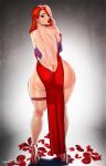 dat_ass disney green_eyes jessica_rabbit lasgaclaven milf red_hair sexy sexy_ass sexy_body sexy_breasts who_framed_roger_rabbit