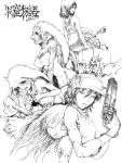  balrog_(doukutsu_monogatari) big_breasts cave_story chaco curly_brace doukutsu_monogatari king_(doukutsu_monogatari) mimiga misery_(cave_story) monochrome poster quote_(cave_story) sue_sakamoto toroko 