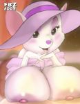 1girl breast_squish disney fbz furry huge_breasts looking_at_viewer miss_bianca_(the_rescuers) the_rescuers