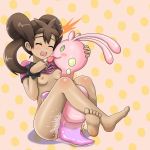 1girl 5_toes barefoot blush bottomless breasts brown_hair closed_eyes clothing cum fataris feet female hair hindpaw human human_feet leg_lock leg_wrap licking messy nintendo nipples no_bra open_mouth paws plantigrade pokemon pokemon_(game) pokemon_xy polka_dot polka_dot_background pussy_juice saliva sana_(pokemon) sex shauna shirt shirt_lift sitting sliggoo slime slug small_breasts smile soles tears toes tongue tongue_out upright_straddle vaginal video_games