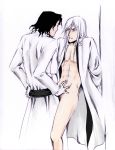  2boys anal bleach coyote_starrk jushiro_ukitake muscular_male starrk_coyote yaoi 