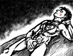  conner_kent dc dc_comics erect_penis kon-el male male_only monochrome superboy superman_(series) van_weasel 