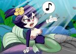  1girl alternate_species animaniacs animaniacs_(2020) anime_dot anime_style anthro big_breasts breasts dot_warner female furry gloves gloves_only hulu humanoid mermaid mermaid_tail navel nipples nude ocean sea singing solo stormythetrooper tail underwater unknown_species warner_brothers water 