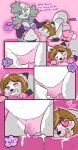 1boy 1futa 1girl 2017 armwear balls_in_panties bulge canid canine collar comic crossdressing cum english femboy femdom forced_orgasm furry futanari futanari_on_male girly grey_fur intersex kazard lipstick male mind_control minibutts multiple_orgasms paddling panties penis_in_panties prima_(minibutts) sissy stockings straight text vibrator